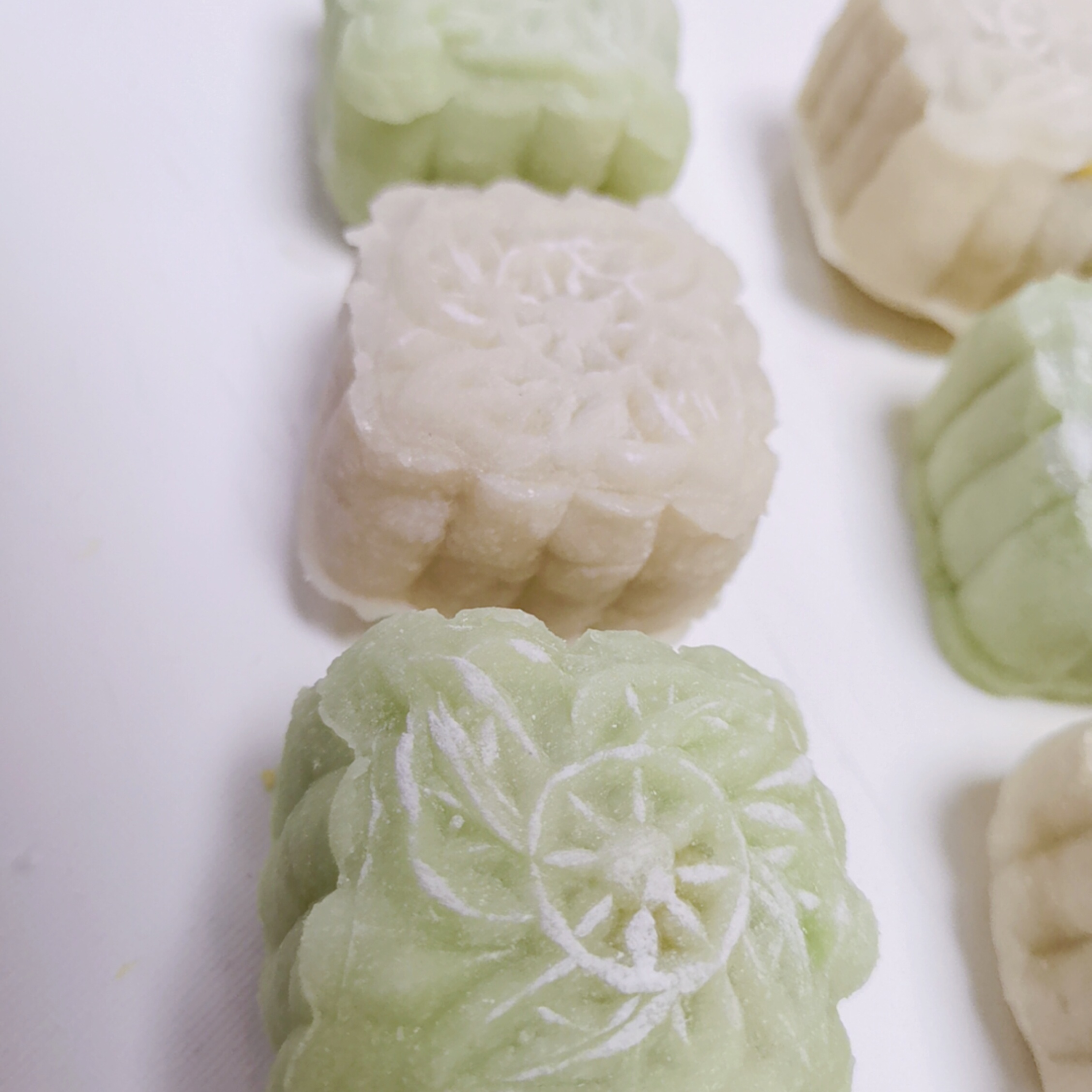 Snow Skin Moon Cake With Sweet Potato