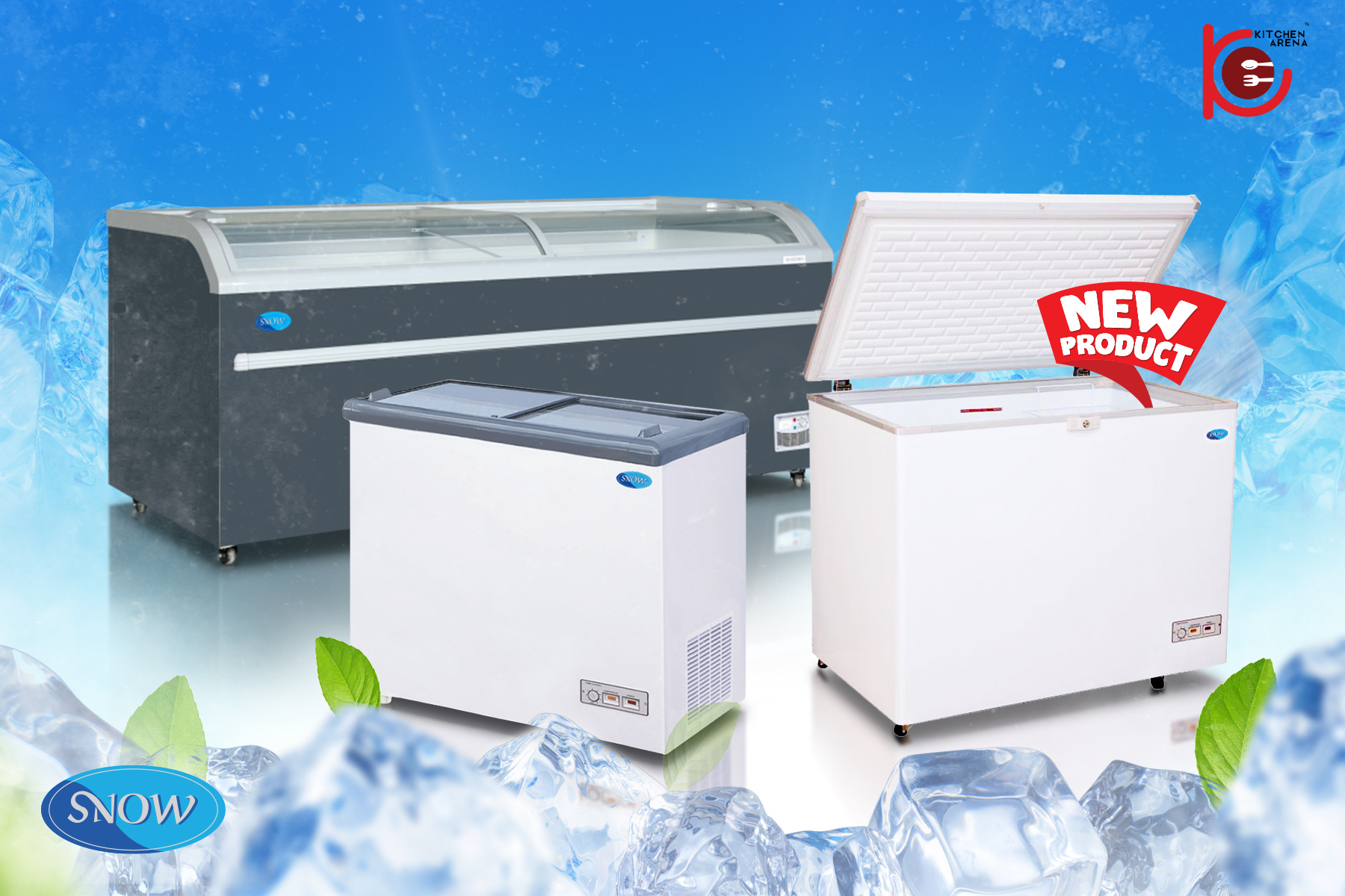 Experience the Chill with SNOW Refrigeration: Top Chest Freezers & Island Freezers