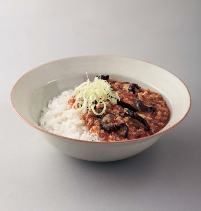 Braised Eggplant Over Rice