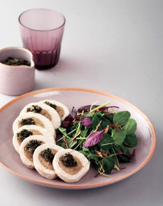 Chicken Breast Chestnut Roll