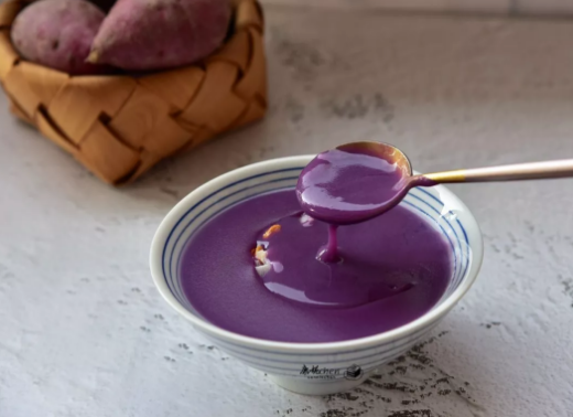 Sweet Taro Porridge with Chinese Yam 紫薯山药粥