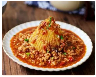 Mashed Potato 火山土豆拌饭菜