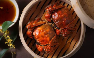 Steam Crab with Plum Sauce 梅子蒸蟹