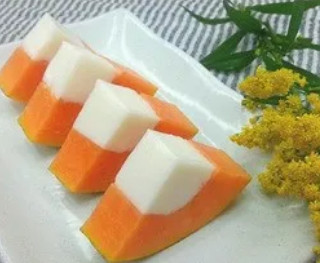 Papaya Coconut Pudding 木瓜椰汁糕