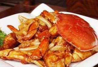 Fried Horsehair Crab with Topokki 年糕炒毛蟹