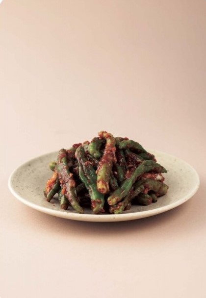 Steamed shishito peppers