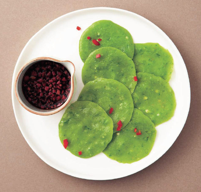 Red Pepper Seafood Pancake