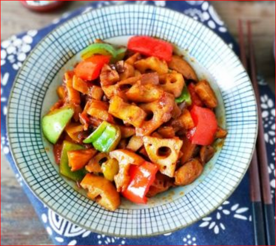 Spicy lotus root 辣子藕丁