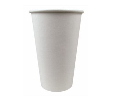 Paper Cup - Plain White 16oz (1000 pieces per ctn)