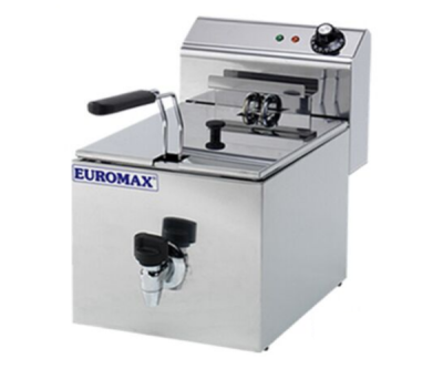 EUROMAX Fryer Single 8L with Tap 10360K