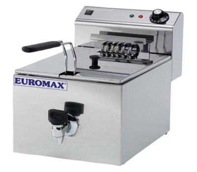 EUROMAX Fryer Single Fryer 10L with Tap 10380K