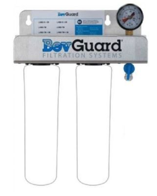 BEVGUARD Dual Head with Pressure Relief/ Flush Valve and Pressure Gauge 105126