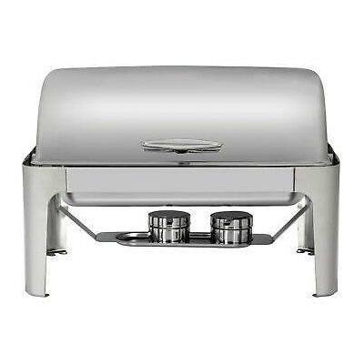 Chefhub Stainless Steel Rectangular Roll Top Chafing Dish 121213