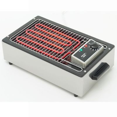 ROLLER GRILL Single Electric Lava Rock Grill 140
