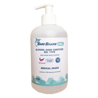 SANI SHARK Hand Sanitizer Medical Grade 500ml (Gel) SSHS500