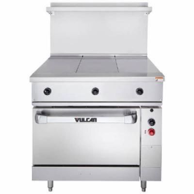 VULCAN Endurance Series Electric Range with 3 Hot Tops and Oven EV36S-3HT480