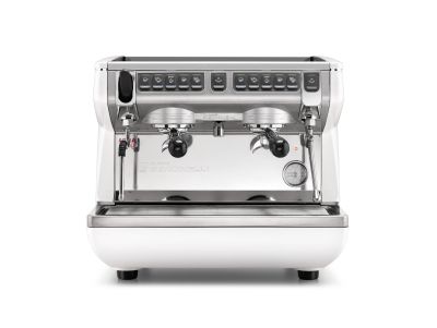 NUOVA SIMONELLI APPIA LIFE COMPACT V 2GR-Raised (Blk, Red, Wht) Volumetric Espresso Machine 7.5lt