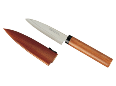 KAI Fruit Knife With Shield - Wooden BE-0801