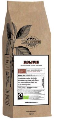 Cafes Richard Grands Crus BOLIVIA Yungas Caranavi (Organic &amp; Fairtrade) 1kg 