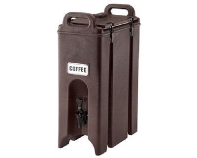 CAMBRO 5 Gallon Insulated Camtainer Beverage Dispenser 500LCD (Dark Brown)