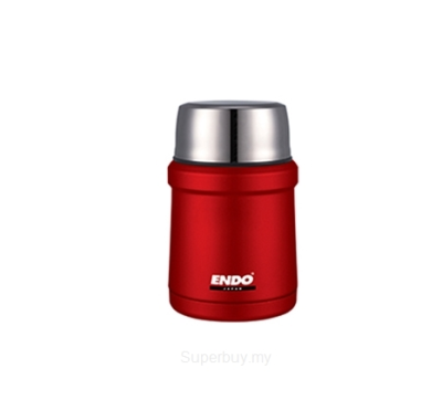 ENDO 450ML Double S/Steel Food Jar CX-4007 (Crimson Red)