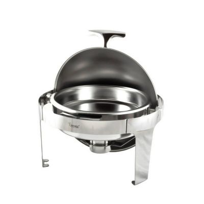 QWARE 121211 S/S ROUND ROLL TOP CHAFING DISH CHN-BOILER-011