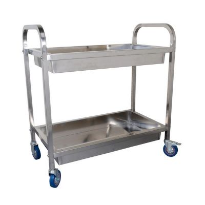 112503 (BIG) S/S TWO TIER UTILITY CART CHN-TROLLY-016