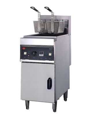 CN 28L Single Tank Electric Fryer With Cabinet EF28L 