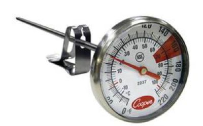 Cooper Atkins 2237-04-8 1.75″ Dial Espresso and Milk Frothing Thermometer
