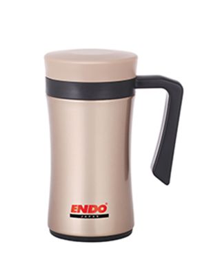 ENDO 450ML Desk Mug + Tea Strainer CX-3001 (Champagne Gold)