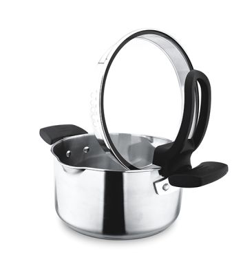 ENDO 20cm Stainless Steel Stock Pot with Pouring Spouts + Colander Cover E-SP20(P)