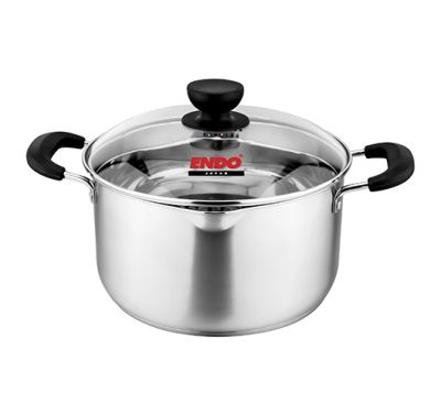 ENDO 24cm Stainless Steel Stock Pot with Pouring Spouts E-SP24(P)