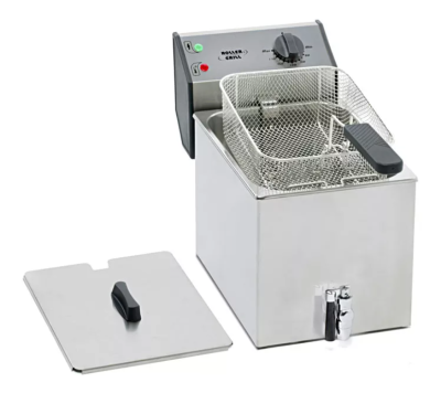 ROLLER GRILL Electric Counter Top Single Tank Fryer With Tap FD-80R