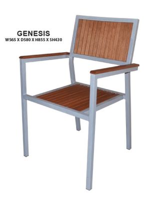 Genesis Outdoor Chair | Steel Frame in Epoxy