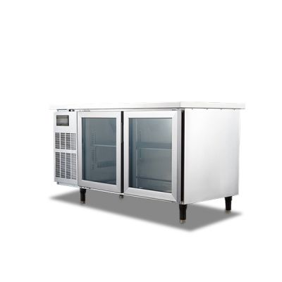 FREZMAC 2 Glass 1500mm Door Counter Chiller (243L) FMT-5CG