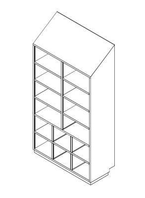 Stainless Steel Cleanroom Garment Cabinet (Open Type)