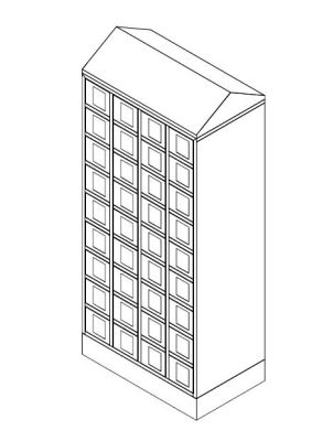 Stainless Steel Pass-Through Cabinet (Pigeon Hole)