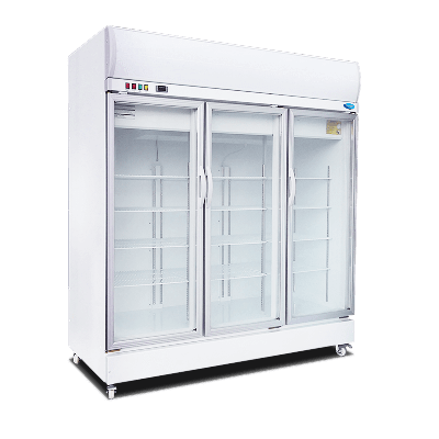 [PRE-ORDER] SNOW 3 Door Display Upright Freezer | 1846 x 735 x 2075 (N/A Frame - Normal Silver Colour) LY1500BBF-H