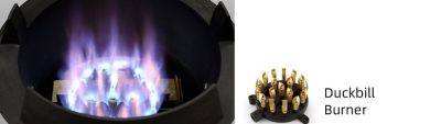 NEWWAY Compact Double Burner Wok Range (Duckbill Burner) NW-2B