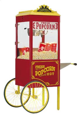 CRETORS 6oz Goldrush Antique Popper with Wagon Base Popcorn Machine 6GAP-WB