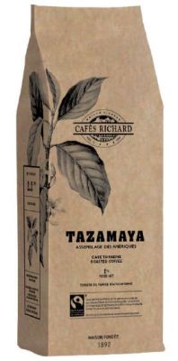 Cafes Richard Labelled Blends TAZAMAYA (Coffee Bean 100% Arabica) Fair Trade 1KG  