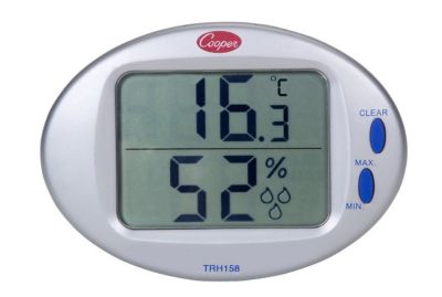 Cooper Atkins TRH158 Digital Temperature &amp; Humidity Wall Thermometer