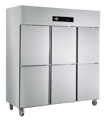 FRESH 6 Doors Upright Refrigerator Freezer (S/Steel) CSUF15A6