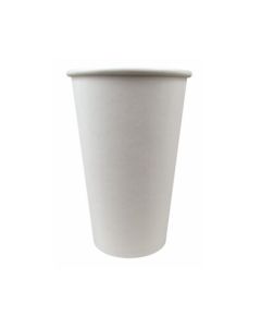 Paper Cup - Plain White 16oz (1000 pieces per ctn)