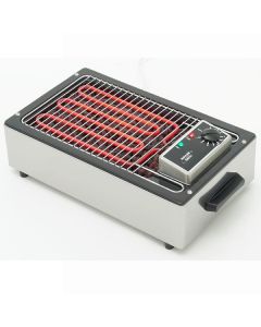 ROLLER GRILL Single Electric Lava Rock Grill 140