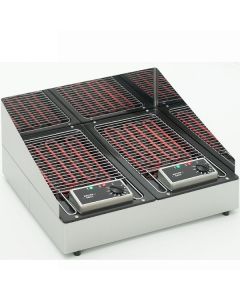 ROLLER GRILL Double Electric Lava Rock Grill 140D