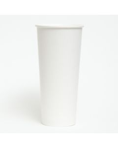 Paper Cup - Plain White 22oz (1000 pieces per ctn)