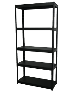 EONMETALL 2 in 1 Rack - 5 Levels with Metal Shelf (SAND BLACK)