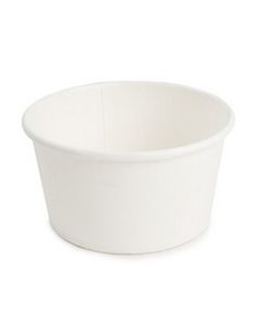 Paper Cup Ice Cream Plain White (1280 pieces per ctn)