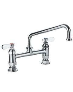 PRE-RINSE Double Pantry c/w 12" Swing Nozzle Faucet and 1 Set Nipple 9813-12